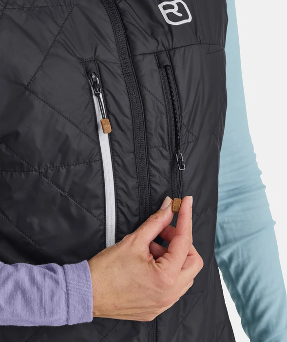 Ortovox Swisswool Piz Boè Funktionsweste black raven (Damen)