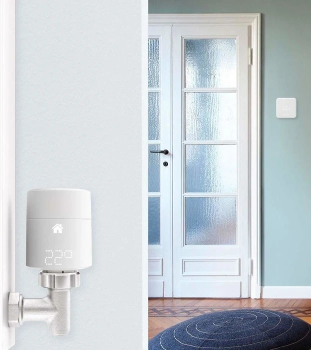 tado Smart Funk-Heizkörperthermostat Quattro Pack, vertikale Montage, Heizungssteuerung, 4er-Pack