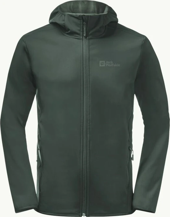 Jack Wolfskin Bornberg Hoody Funktionsjacke black olive (Herren)