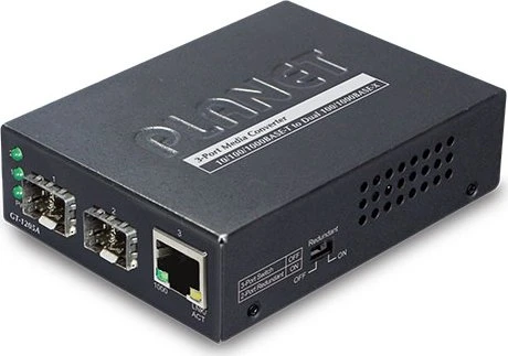 Planet GT-1205A Gigabit Media Converter, RJ-45, 2x SFP