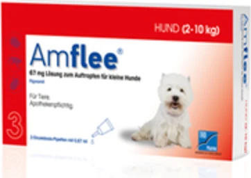 Amflee Spot-On für Hunde 2kg bis 10kg, 4.02ml, 3 Stück