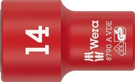 Wera 8790 A VDE Zyklop Außensechskant Steckschlüssel 1/4", 14x41mm