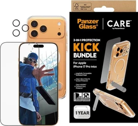 PanzerGlass Care 3-in-1 Feature Kick Bundle für Apple iPhone 17 Pro Max