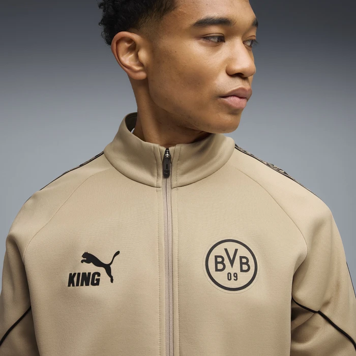 Puma Borussia Dortmund King Anthem Jacke alabaster/puma black (Herren)