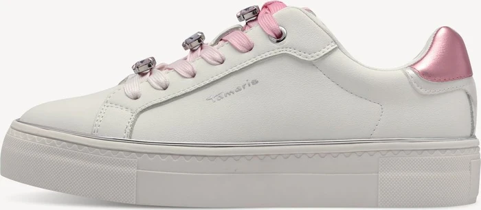 Tamaris Sneaker Low weiß/rosa (Damen)