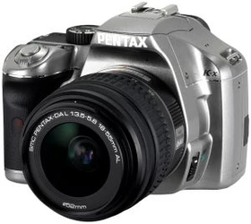 Pentax K-x silber mit Objektiv smc DA L 18-55mm 3.5-5.6 AL