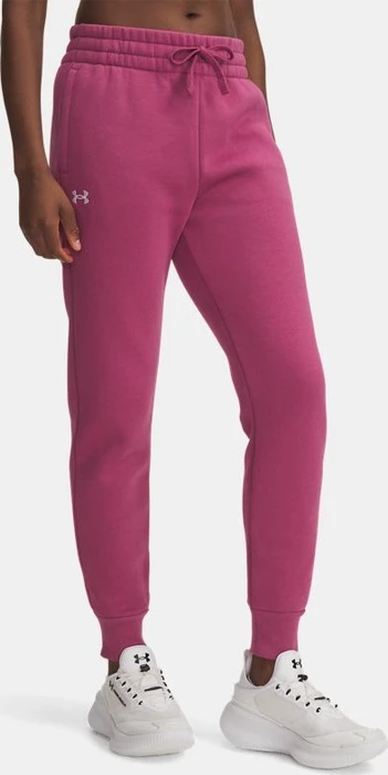 Under Armour Rival Fleece Trainingshose lang fuchsia dusk/white (Damen)