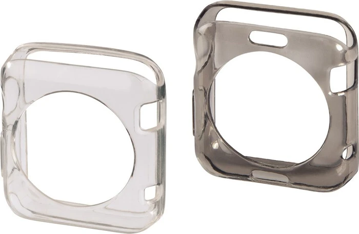 Hama Cover Crystal für Apple Watch 38mm schwarz/transparent