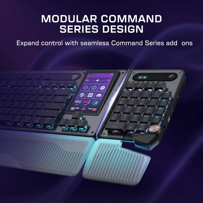 Turtle Beach Command Series KB7 TKL, schwarz, LEDs RGB, Low-Profile TITAN Hall-Effect, USB, UK