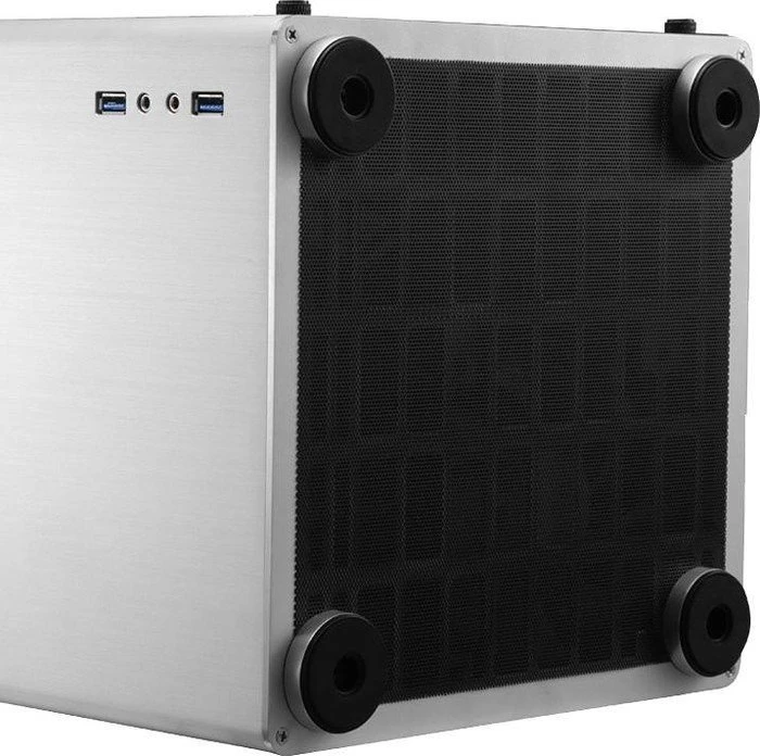 Jonsbo VR1 silber, Glasfenster, Mini-ITX