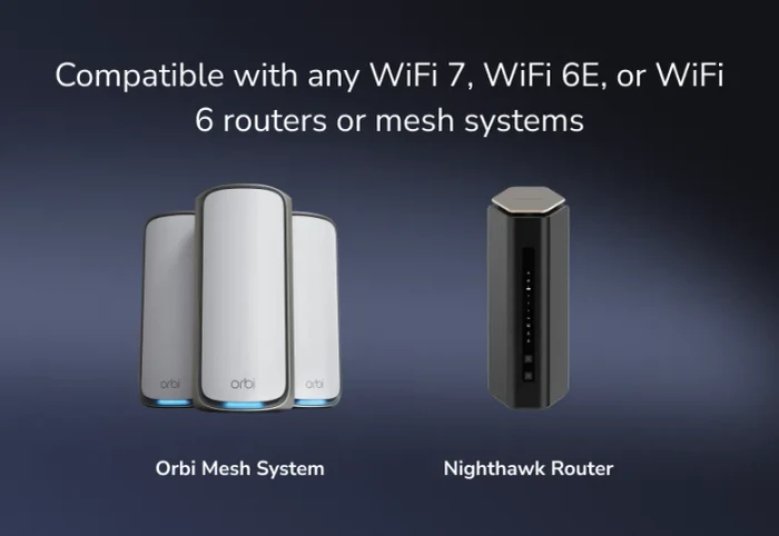 Netgear Nighthawk BE6500, 2.4GHz/5GHz/6GHz WLAN, Wi-Fi 7, USB-A 3.0 [Stecker]