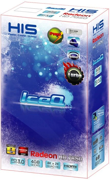 HIS Radeon HD 7850 iPower IceQ Turbo, 4GB GDDR5, 2x DVI, HDMI, 2x mDP