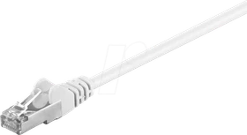 goobay Patchkabel, Cat5e, F/UTP, RJ-45/RJ-45, 0.25m, weiß