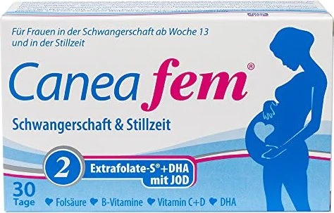 Pharma-Peter Caneafem 2 Extrafolate-S + DHA + Jod Kapseln, 60 Stück (2x 30 Stück)