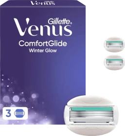 Gillette Venus Comfortglide Winter Glow Rasierklinge, 3 Stück