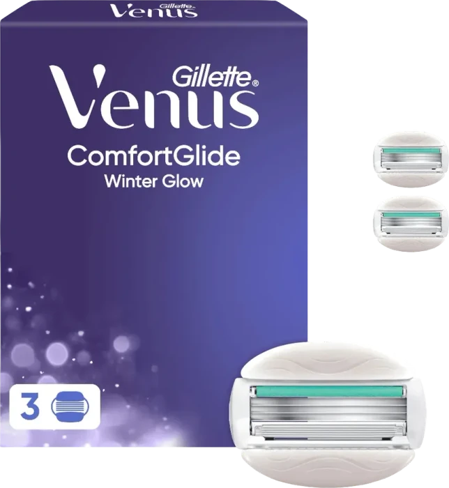 Gillette Venus Comfortglide Winter Glow Rasierklinge, 3 Stück