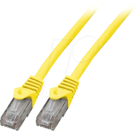 EFB Elektronik CCA Patchkabel, Cat6, U/UTP, RJ-45/RJ-45, 1m, gelb