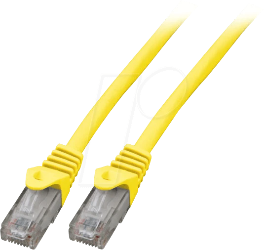 EFB Elektronik CCA Patchkabel, Cat6, U/UTP, RJ-45/RJ-45, 10m, gelb