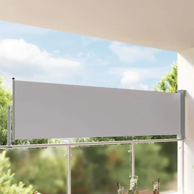 vidaXL Ausziehbare Seitenmarkise 300x100cm grau