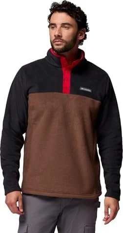 Columbia Steens Mountain II Half Snap Fleece Pullover tobacco/black/mountain red (Herren)