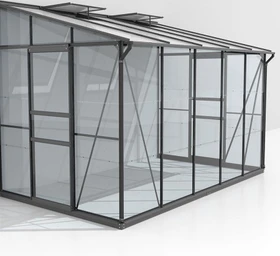 Vitavia Osiris 6500 ESG 3mm Anlehngewächshaus schwarz