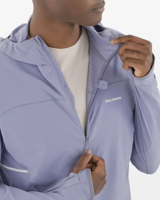 Salomon Sense Aero Hybrid Laufjacke blue granite (Herren)