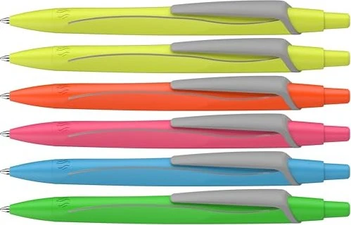 Schneider Reco neon Kugelschreiber, 6er-Set, Kartonetui