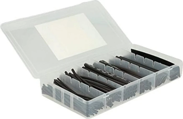 DeLOCK Schrumpfschlauch Sortiment, 100mm, schwarz, 100 Stück