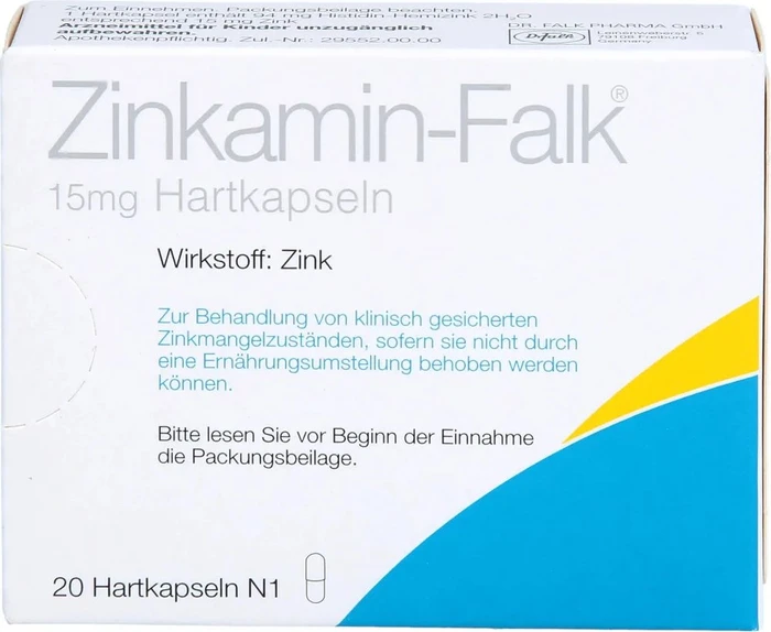 Zinkamin-Falk 15mg Hartkapseln, 20 Stück