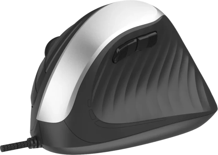 Deltaco Silent Vertical Mouse schwarz, USB