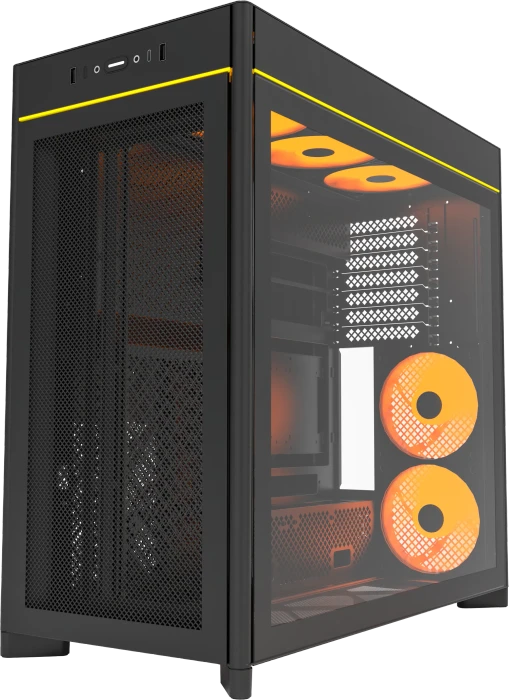 Montech HS01 Pro Black, Glasfenster