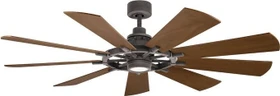 Elstead Lighting Gentry Deckenventilator zink verwittert