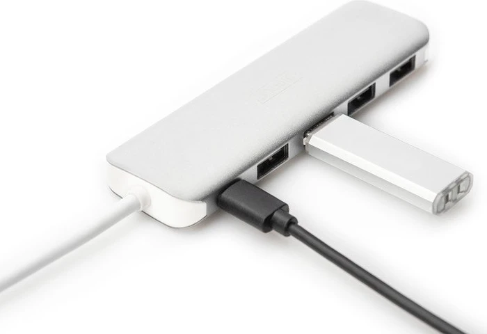 Digitus USB-Hub, 4x USB-A 3.0, USB-C 3.0 [Stecker]