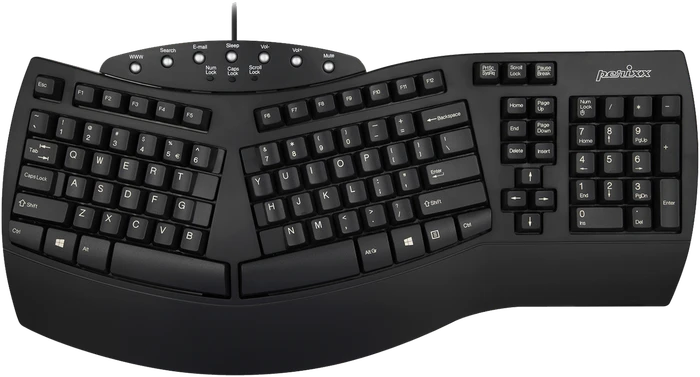 Perixx Periboard-512B, schwarz, USB, BE