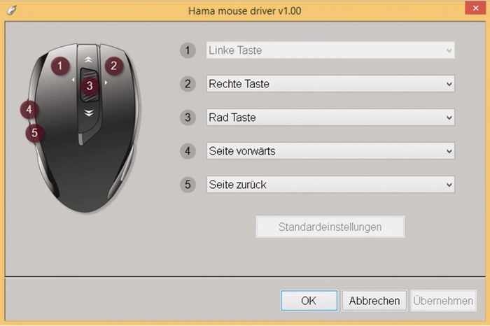 Hama Mirano Wireless Laser Mouse rot, USB