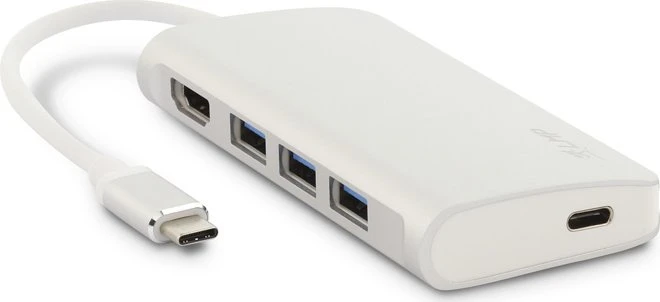 LMP USB-C Video Hub, 5-Port, USB-C 3.0 [Stecker], silber