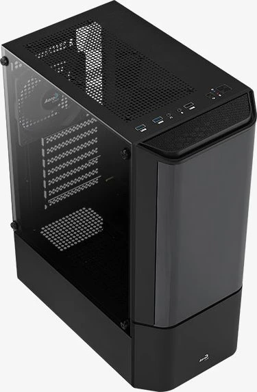 AeroCool Quantum [V1], schwarz, Glasfenster