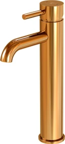 Steinberg Serie 100 Waschtisch-Einhebelmischer ohne Ablaufgarnitur Ausladung 128mm rose gold