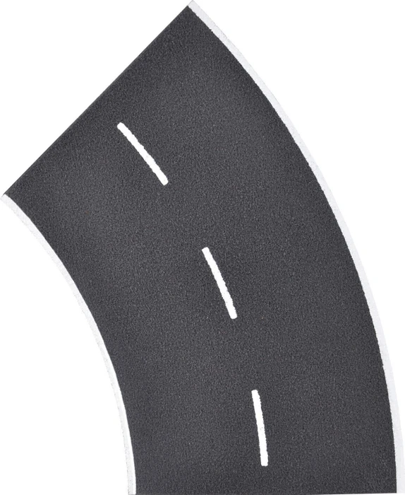 Vollmer Straßenplatte Asphalt aus Steinkunst, 45°-Kurve, Radius 15cm