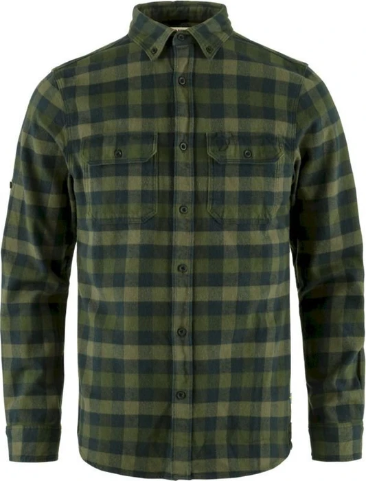 Fjällräven Skog Hemd langarm deep forest/laurel green (Herren)