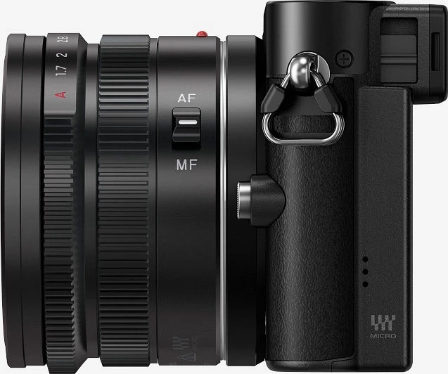 Panasonic Lumix DMC-GM5 schwarz mit Objektiv Leica DG Summilux 15mm 1.7 ASPH