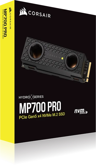 Corsair Force Series MP700 PRO Hydro X 2TB, M.2 2280 / M-Key / PCIe 5.0 x4, Kühlkörper