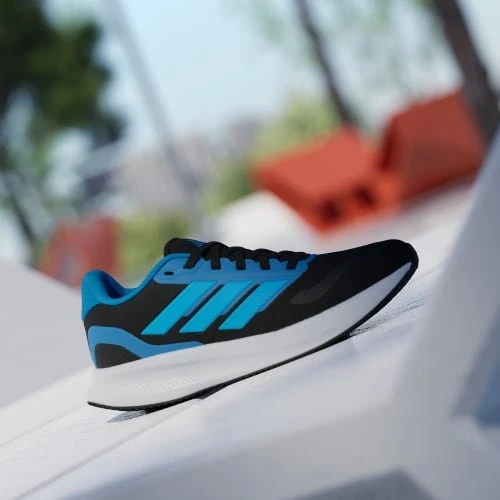 adidas Runfalcon 5 core black/lucid aquamarine/lucid ray blue (Junior)