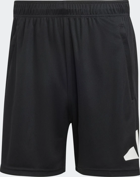 adidas Train Essentials Logo Training Trainingshose kurz schwarz/weiß (Herren)