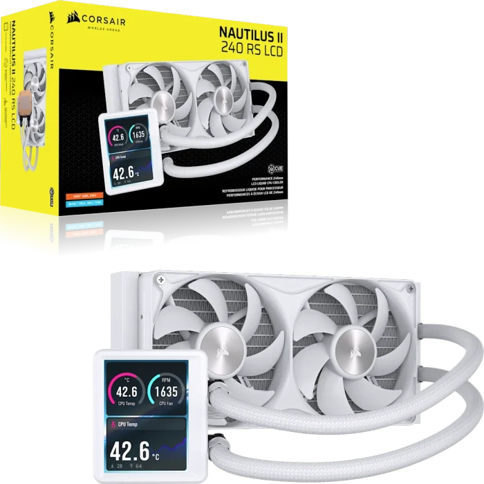 Corsair Nautilus II 240 RS LCD, weiß