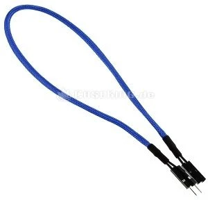 BitFenix Alchemy interne 2-Pin I/O-Verlängerung 30cm, sleeved, blau