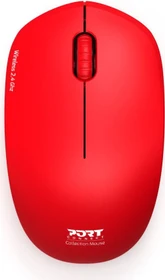 Port Designs Wireless Mouse Collection rot, USB