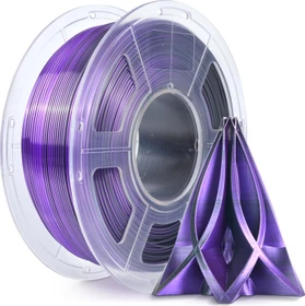 Sunlu Silk PLA+, Dual Color Filament Black Purple, Spule, 1.75mm, 1.00kg