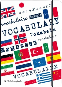 Herlitz my.book flex Notizheft, A5, Lineatur 53 Vokabel, Kunststoff-Cover, Vokabeln, 40 Blatt