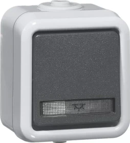 Peha IP54 Serientaster, grau